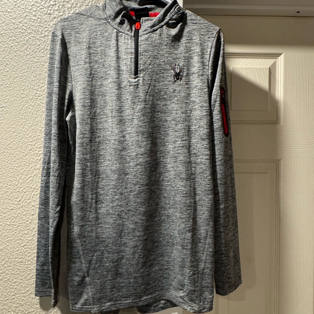 Spyder Active Gray and Red Pullover
